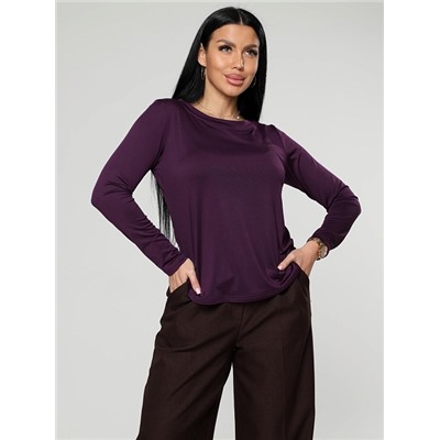 Женский лонгслив Энкар / баклажан