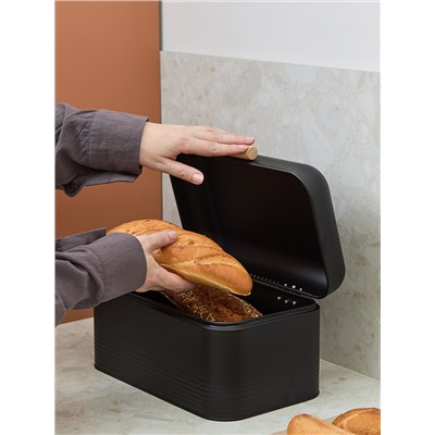 Хлебница Irmel 30х20х16 см, графит