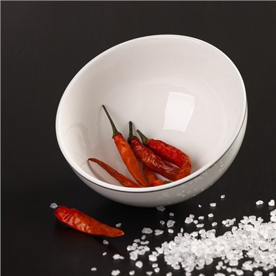 Салатник Magistro La Perle, 600 мл, d=15 см, фарфор, белый