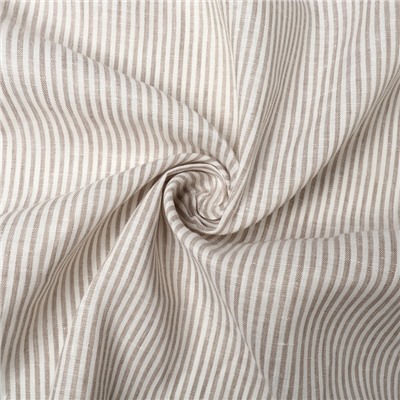 Комплект штор для кухни Этель Straightforward, 140×180 см-2 шт., подхваты 2 шт., лен 100%