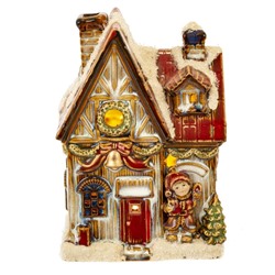 Фигурка декоративная с подсвет "Домик" (AAx2, н/п), L10,5 W8,5 H14,5 см