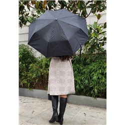 G818-4504 Chelsea-2 City Stripe Black Grey Зонт мужской автомат Fulton