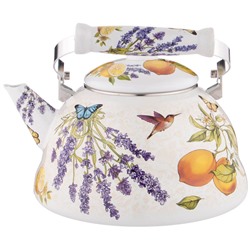 ЧАЙНИК AGNESS  ЭМАЛИРОВАННЫЙ, СЕРИЯ "ПРОВАНС ЛИМОНЫ" 3 Л