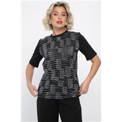 Футболка Мириам (черная) Б14811-10М