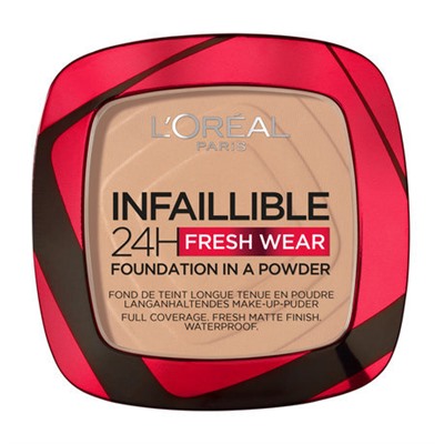 2 L`oreal Пудра ИНФАЙИБЛЬ 24H FRESH WEAR т.120 vanilla