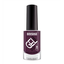 LuxVisage Лак для ногтей GEL finish тон  3 чёрный виноград  9мл