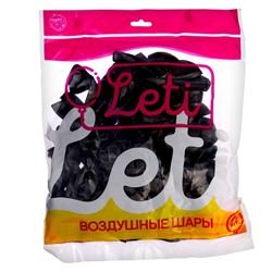 Шар латексный 5“, хром, набор 100 шт, цвет черный