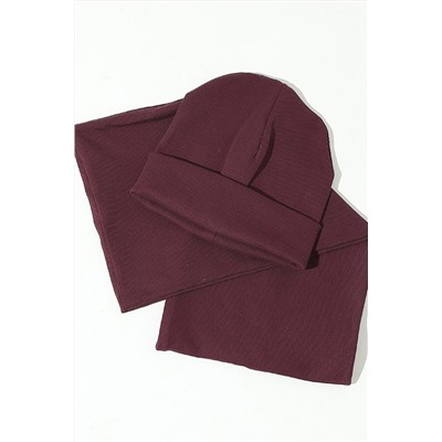 Шапка 25-608L11 т.сливовый