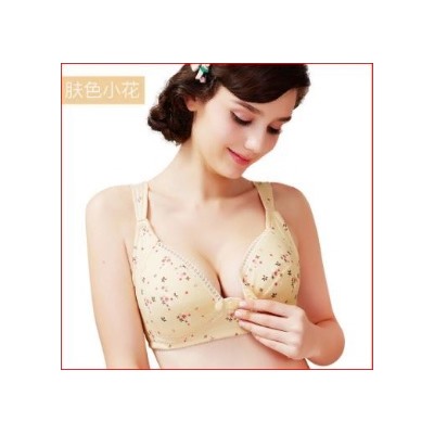 13017 Бюcтгальтер для кормящих 75А цветы на бежевом
