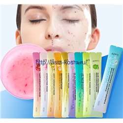 Альгинатная маска для лица Appti клубничный макарон - осветляющая, увлажняющая (66626)