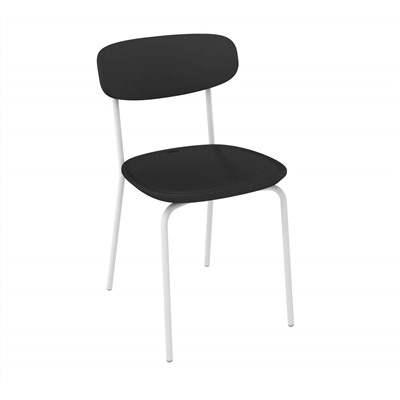 Стул SHT-ST85-2/S188
                        черный / белый муар