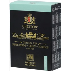 CHELTON. Благородный дом. Черный и зеленый чай с саусепом 100 гр. карт.пачка