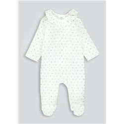Girls Floral Baby Grow (Tiny Baby-12mths)