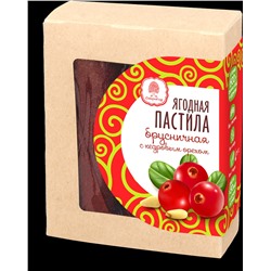 Ягодная пастила брусничная с кедровыми орехами / 100 г / Сибирский кедр