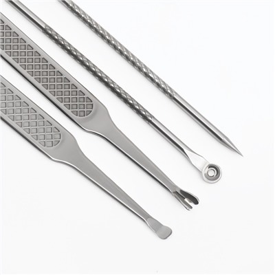 УЦЕНКА Набор маникюрный, 10 предметов, в футляре, коричневый