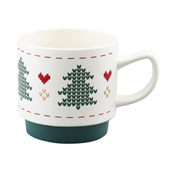 Набор из четырех кружек Knitted tale из коллекции New Year Essential, 380 мл