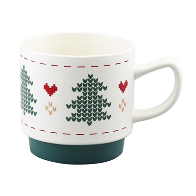 Набор из четырех кружек Knitted tale из коллекции New Year Essential, 380 мл
