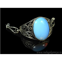 Браслет лунный камень имитация "Овал", 18см