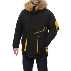 2170 BLACK YELLOW Куртка мужская зимняя облегченная (150 гр. холлофайбер)