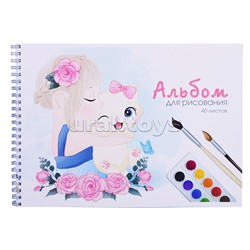 Альбом для рисования 40л., "Мой котенок"