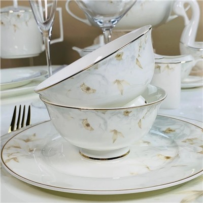 145-697 Набор из 6 салатников 11,5см ЛИЛИАН в под.уп.(х16)Костяной фарфор