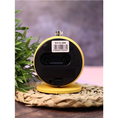 Часы-будильник «Clock UFO», yellow (12х10,1 см)