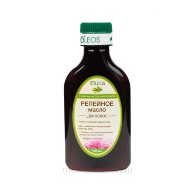 Олеос Репейное масло для волос с эфирным маслом чайного дерева 100мл N 1