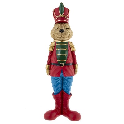 GAEM Фигурка декоративная "Солдатик-зайка", L11,5 W10 H37 см