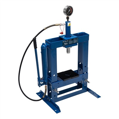 Пресс гидравлический настольный с манометром, 10 т Stels