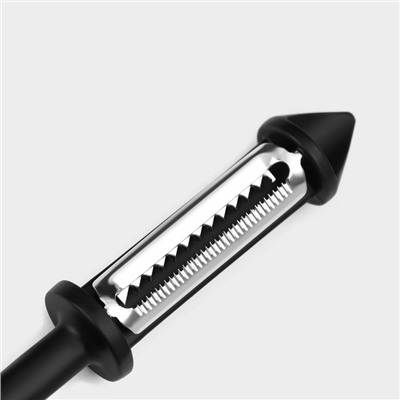 Овощечистка Magistro Vantablack, 18.5×2 см, многофункциональная, чёрная