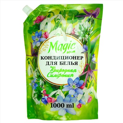 Кондиционер-ополаскиватель Magic Вооm Природная симфония для белья дой-пак, 1 л.