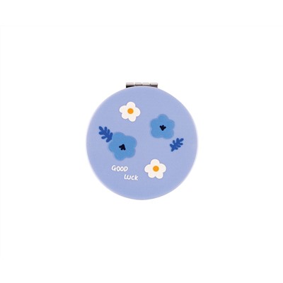 Зеркальце карманное складное MESHU "Blue flowers"
