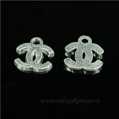 Подвеска Знак 15*15мм цв.античное серебро (упаковка 20штук).