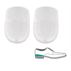 819757 Полустельки под пятку (силикон) в пакете 9 х 6 см