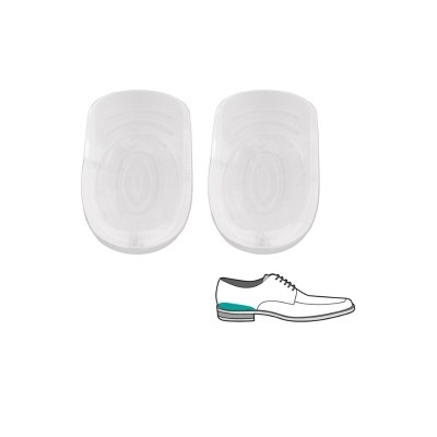819757 Полустельки под пятку (силикон) в пакете 9 х 6 см