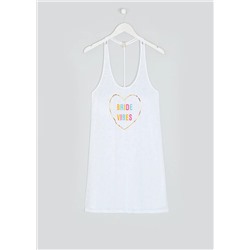 Bride Vibes Burnout Beach Dress