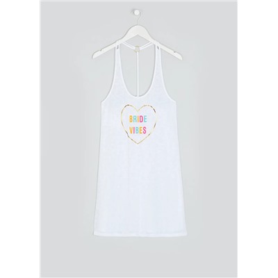 Bride Vibes Burnout Beach Dress