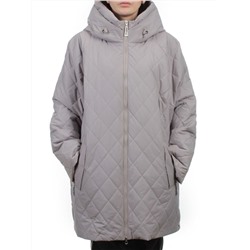 F-806 GRAY BEIGE Куртка демисезонная женская (100 гр. холлофайбер)