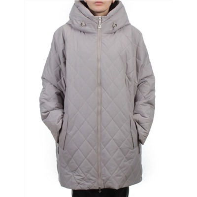F-806 GRAY BEIGE Куртка демисезонная женская (100 гр. холлофайбер)