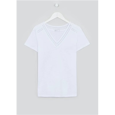 Lace Trim T-Shirt