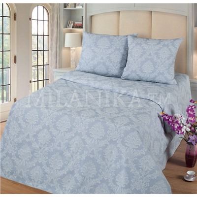 КПБ Графит поплин с жаккардовым рисунком