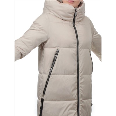868 LT. BEIGE Пальто зимнее женское (170 гр. холлофайбер)