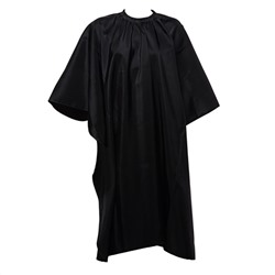 Dewal Пеньюар для стрижки «Глянец» AA04Black, 128 х 146 см, черный глянцевый