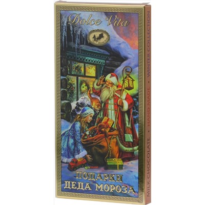 Dolche Vita. Новый год. Шоколад Подарки Деда Мороза 100 гр. карт.упаковка