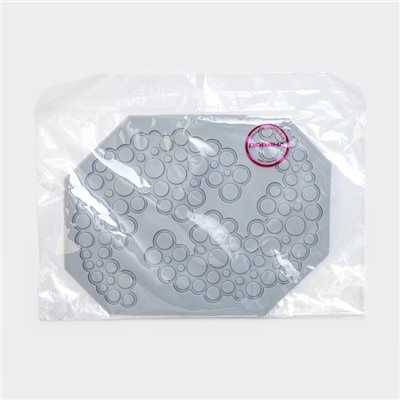 Коврик для айсинга Доляна «Пузыри», силикон, 18.5×14×0.3 см, серый