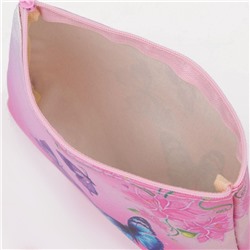 Косметичка на молнии, розовая