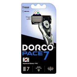 1 DORCO  PACE 7  СТАНОК + 2 кассеты ( с 7 лезвиями )