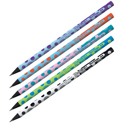 Карандаш ч/гр HB  Berlingo Dots HB круглый черное дерево заточен/72/Китай BPO 1301