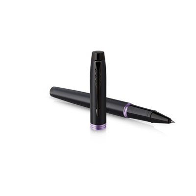 Ручка - роллер Parker Im Professionals Amethyst Purple, в подарочной упаковке, стержень чёрный, корпус черно-фиолетовый