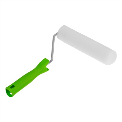 Валик "Поролон" с ручкой и 2 шубки 180 мм, D 42 мм D ручки 6 мм Сибртех